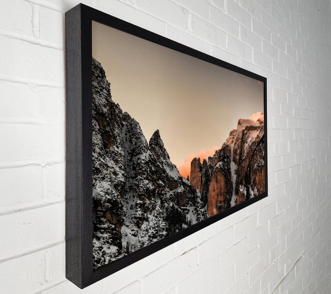  A Canvas Print of Rose-Tinted Peaks Canvas Art