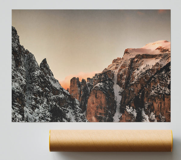 Rose-Tinted Peaks Poster