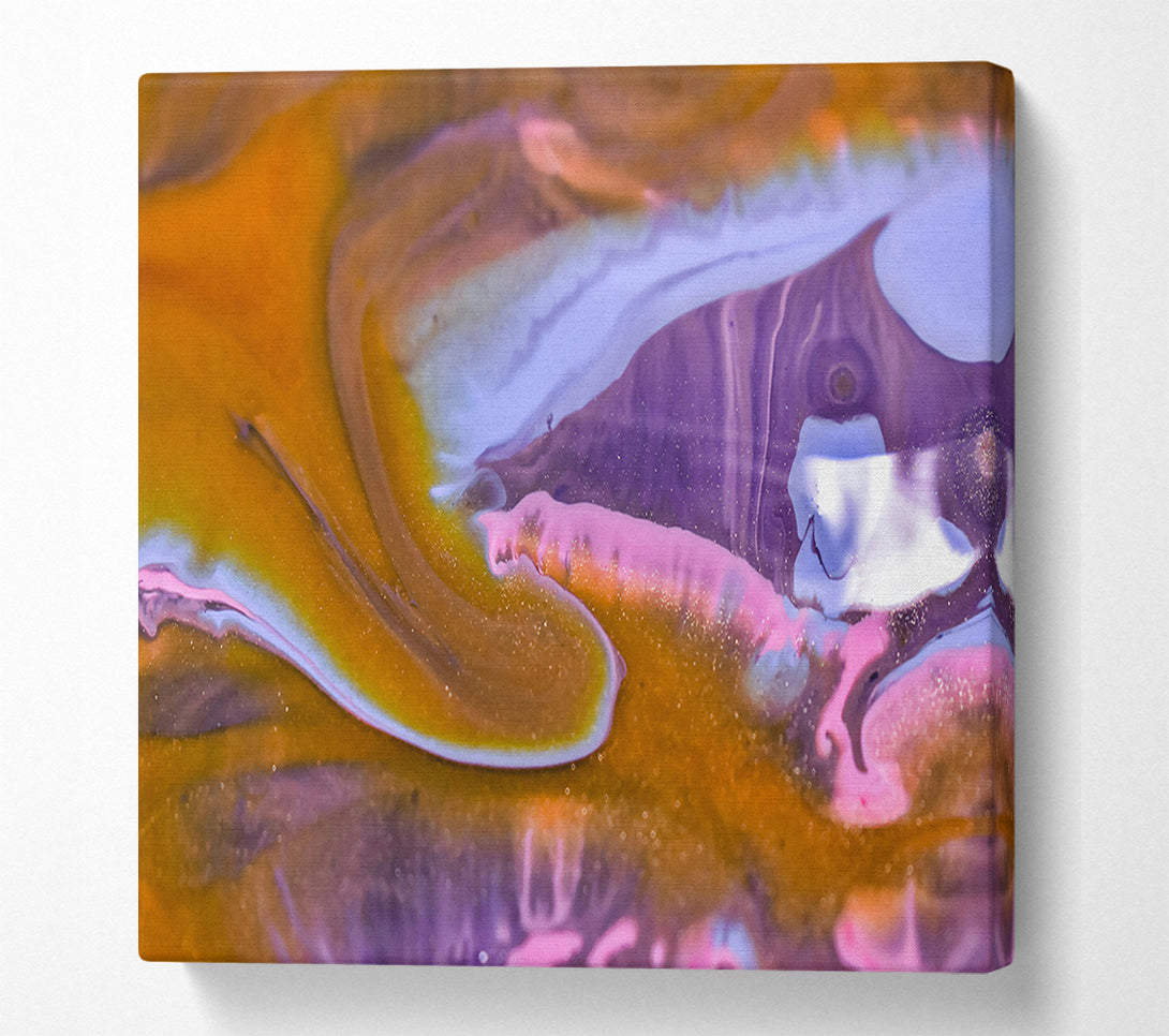  A Canvas Print of Golden Swirl Dreams Canvas Print