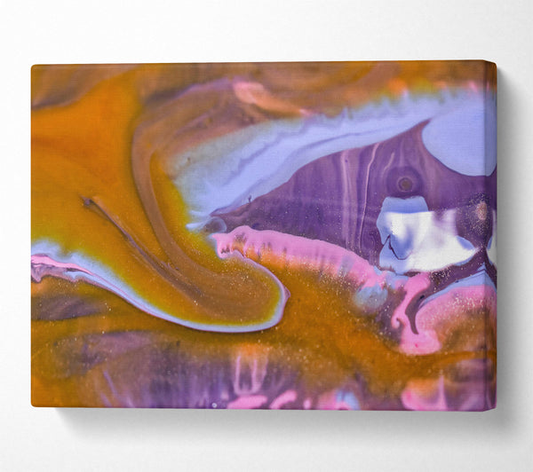  A Canvas Print of Golden Swirl Dreams Canvas Print