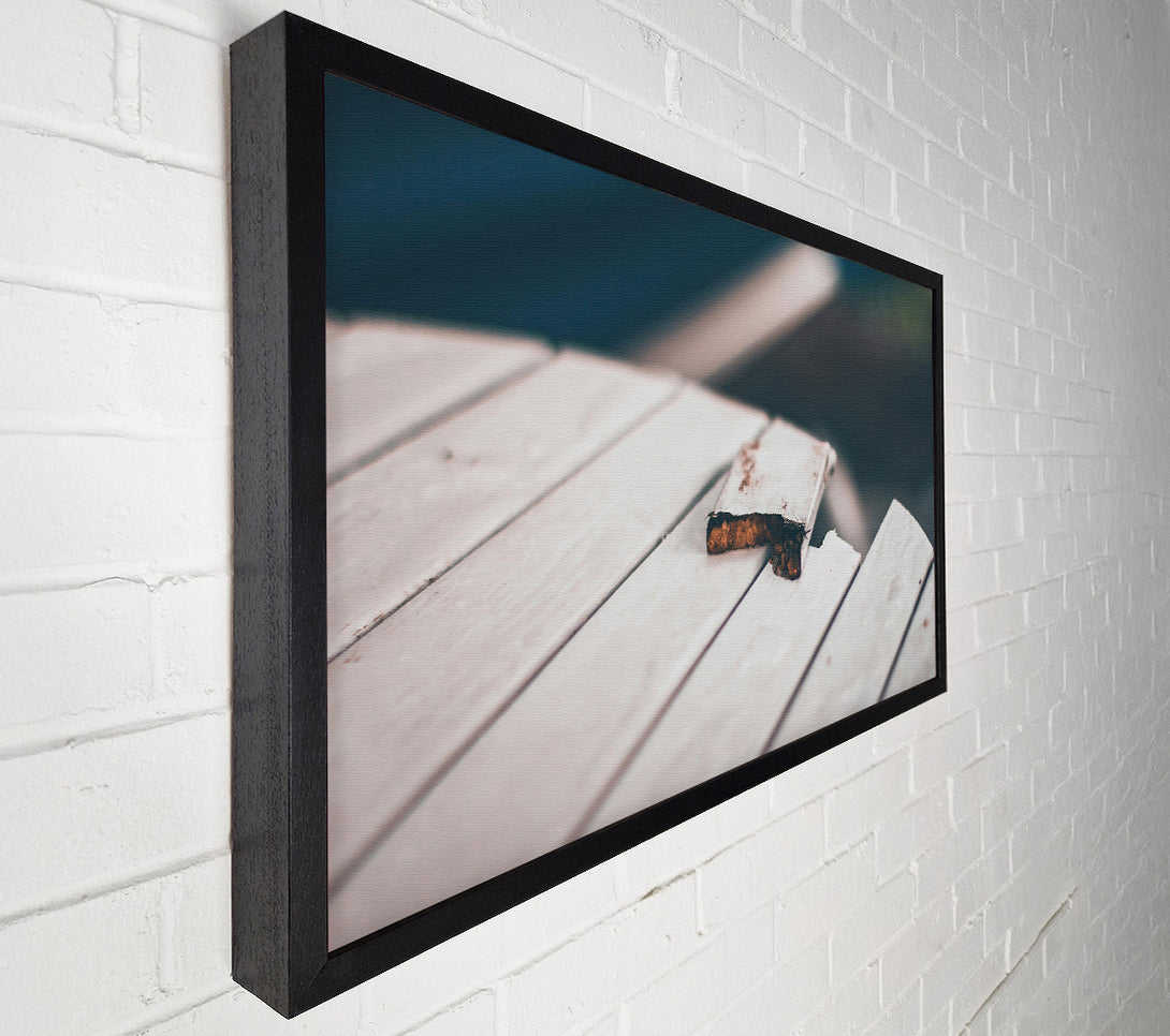  A Canvas Print of White Wood Bite Canvas Wall Art