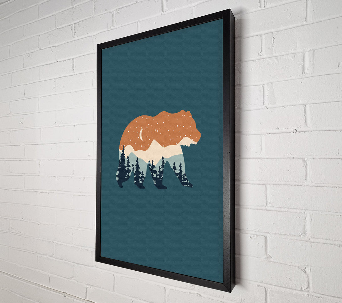  A Canvas Print of Bear Forest Canvas Art