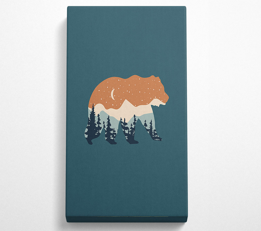  A Canvas Print of Bear Forest Canvas Art