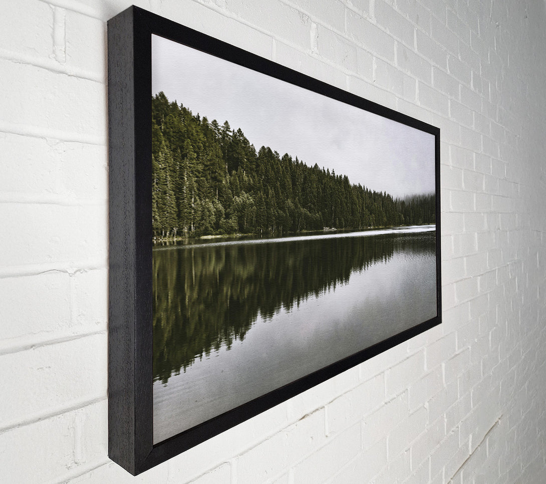  A Canvas Print of Green Mirror Lake Canvas Wall Art