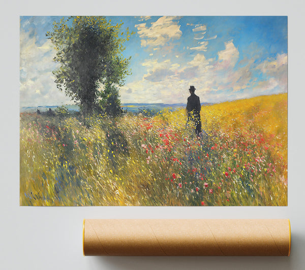Golden Field Solitude Print