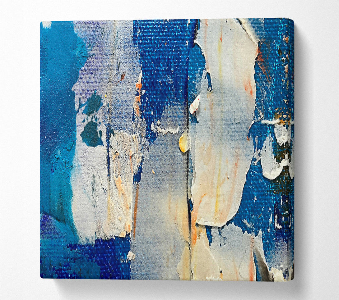  A Canvas Print of Blue Canvas Layers Canvas Art