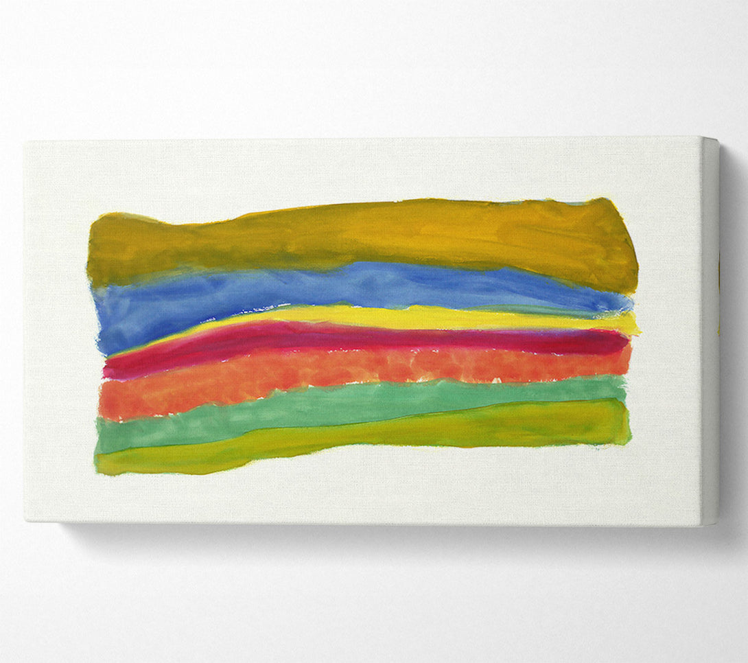  A Canvas Print of Golden Horizon Layers Canvas Wall Art