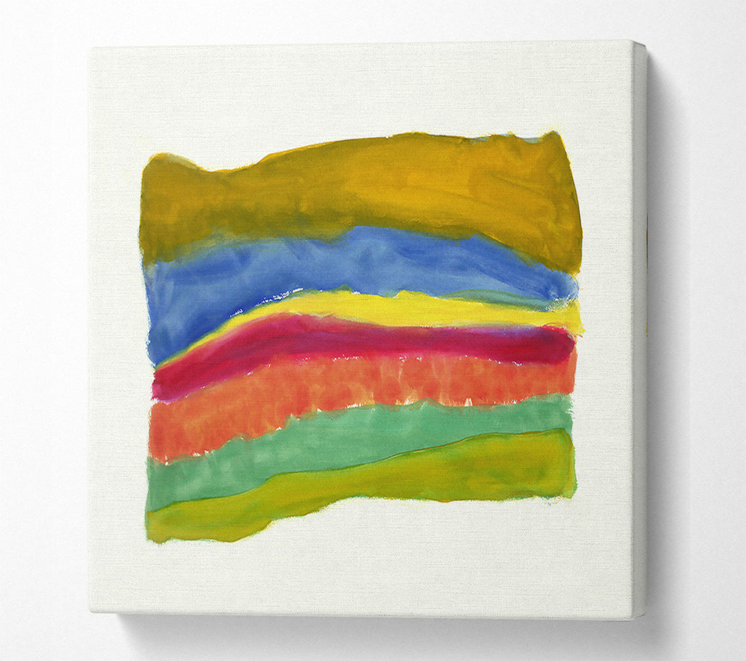  A Canvas Print of Golden Horizon Layers Canvas Wall Art