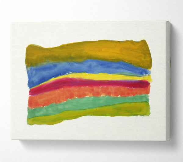  A Canvas Print of Golden Horizon Layers Canvas Wall Art