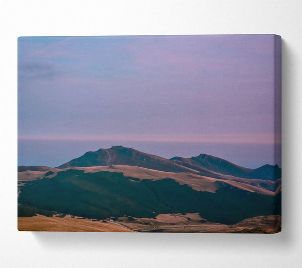  A Canvas Print of Lavender Mountain Range Canvas Art