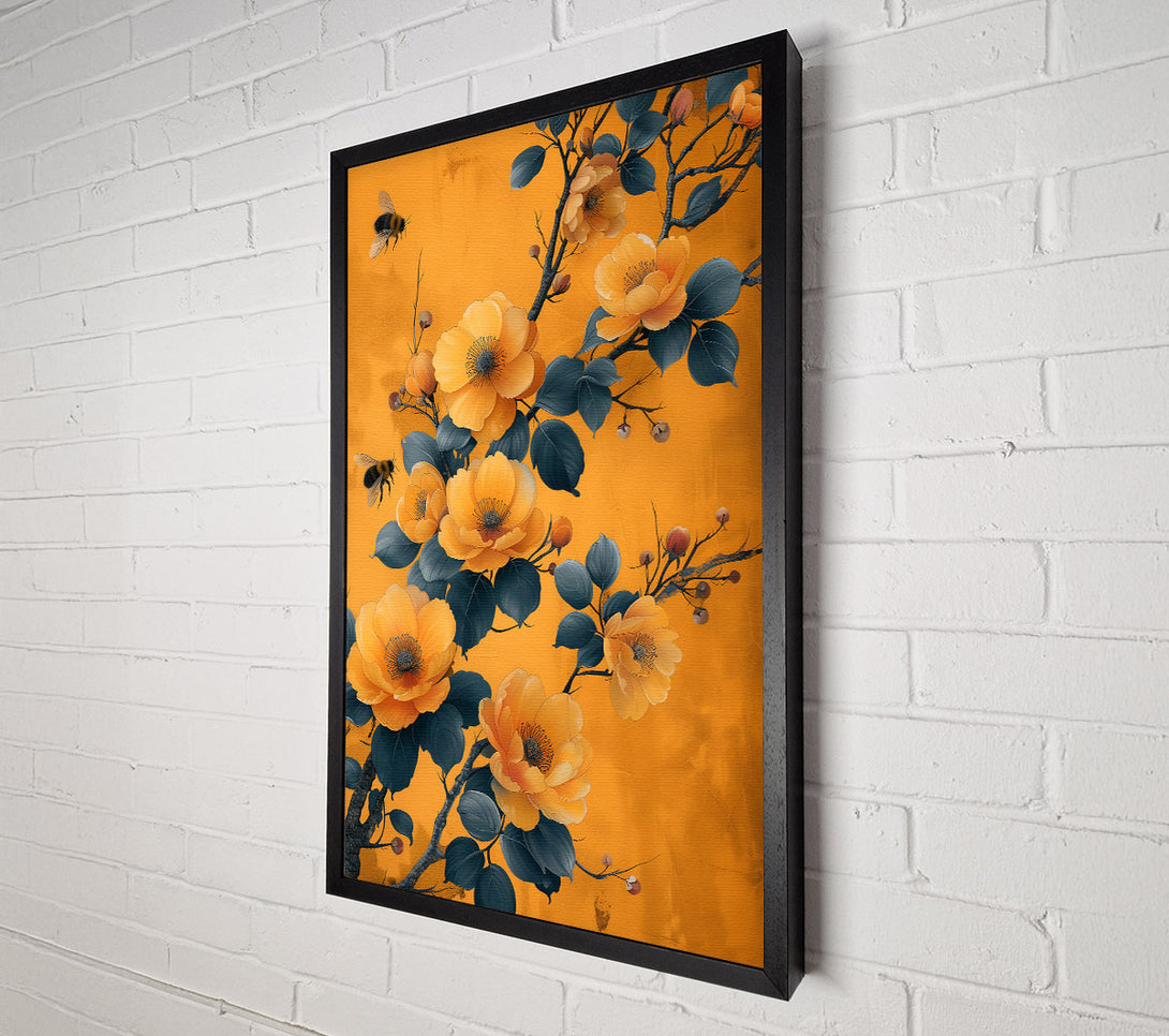  A Canvas Print of Golden Blossom Bloom Canvas Print