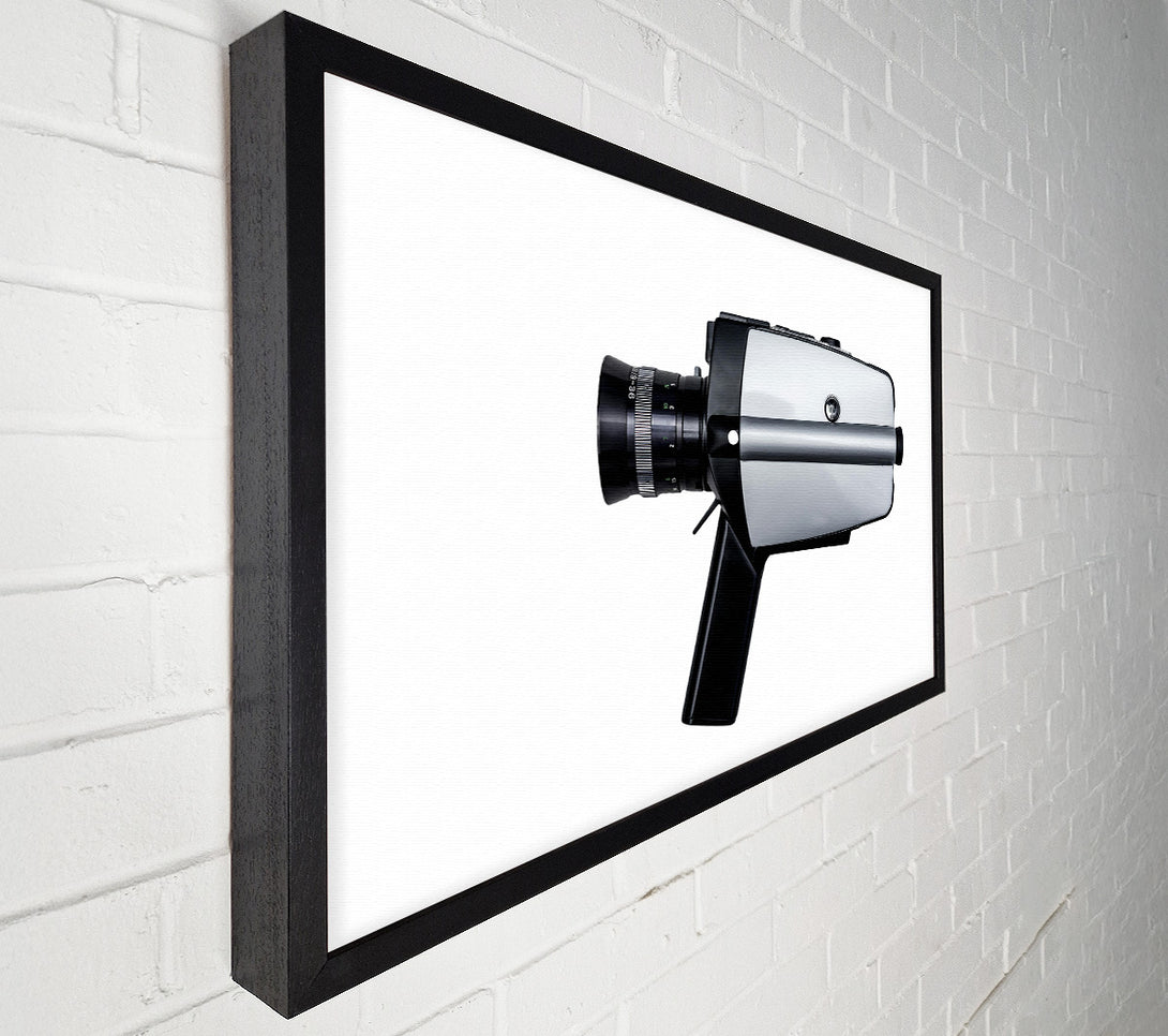  A Canvas Print of Silver Vintage Camera Canvas Art