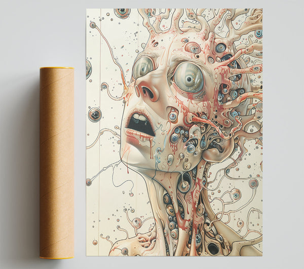 Crimson Eyes Of Fear Giclee Print