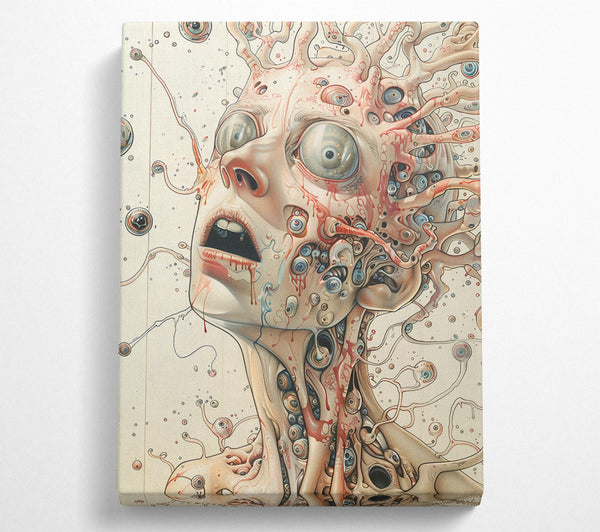  A Canvas Print of Crimson Eyes Of Fear Canvas Art