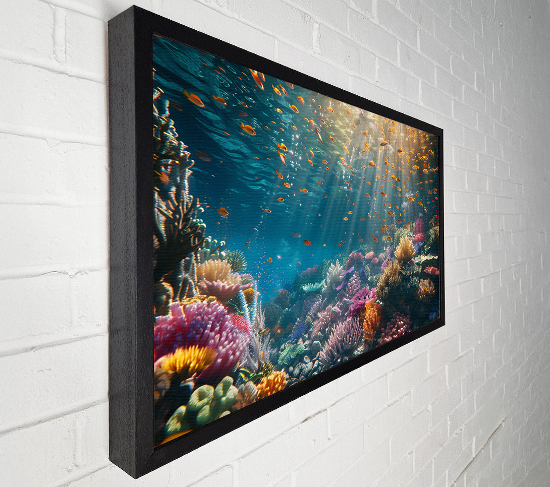  A Canvas Print of Blue Reef Paradise Canvas Wall Art