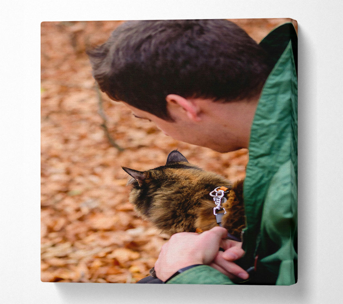  A Canvas Print of Green Autumn Wanderlust Canvas Art
