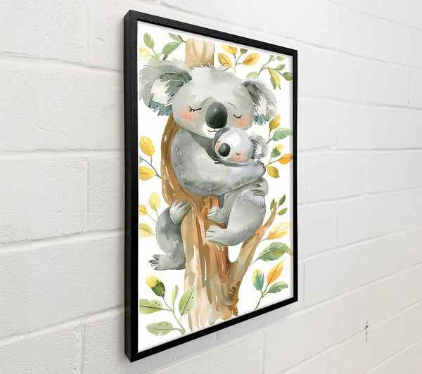 Grey Koala Family Hug