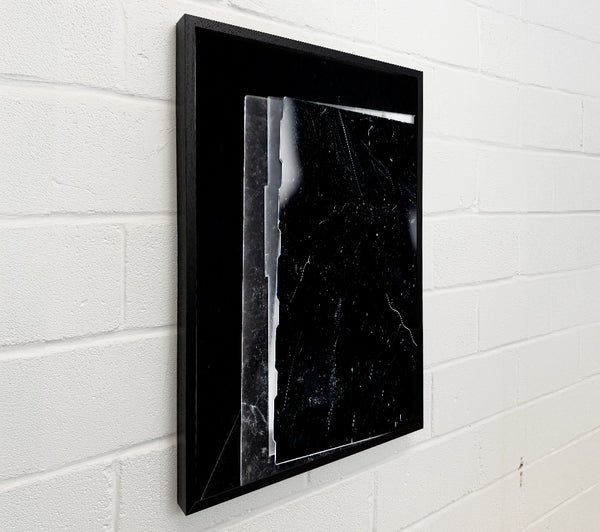 Scratched Black Glass