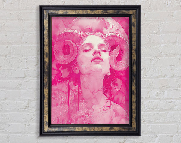 Beautiful Pink Fawn Lady Framed Print