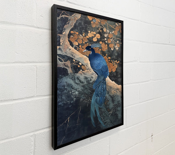 Azure Bird In Gold