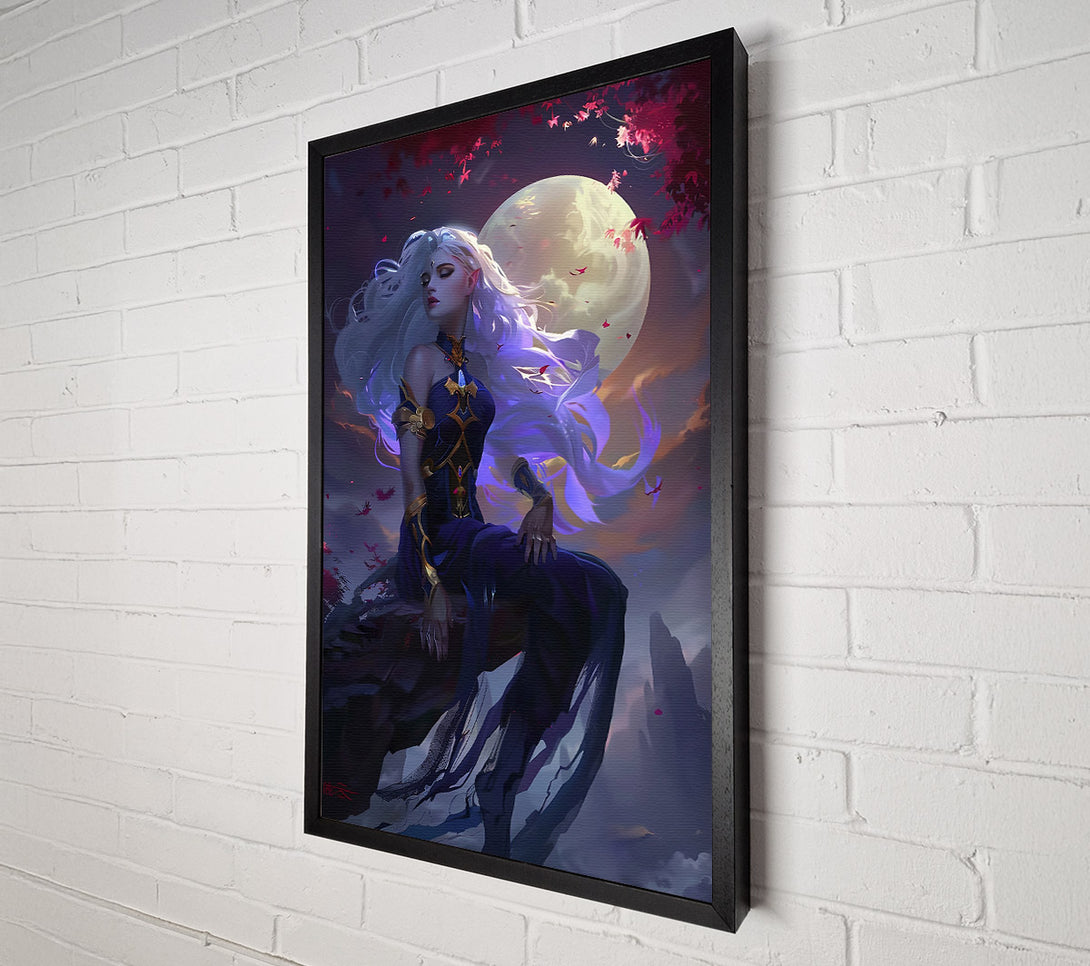  A Canvas Print of Moonlight In Azure Canvas Wall Art