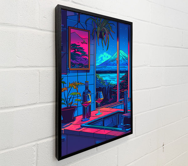 Pink Sunset Kitchen
