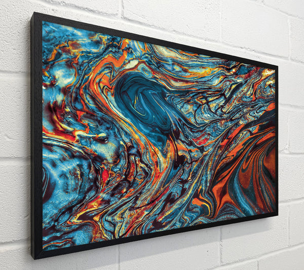 Azure Swirls Of Fire