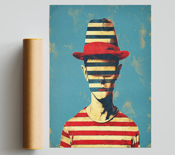 Red Striped Canvas Print
