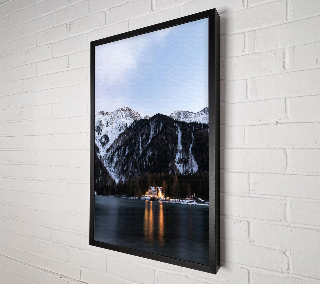  A Canvas Print of Golden Mountain Escape Canvas Art