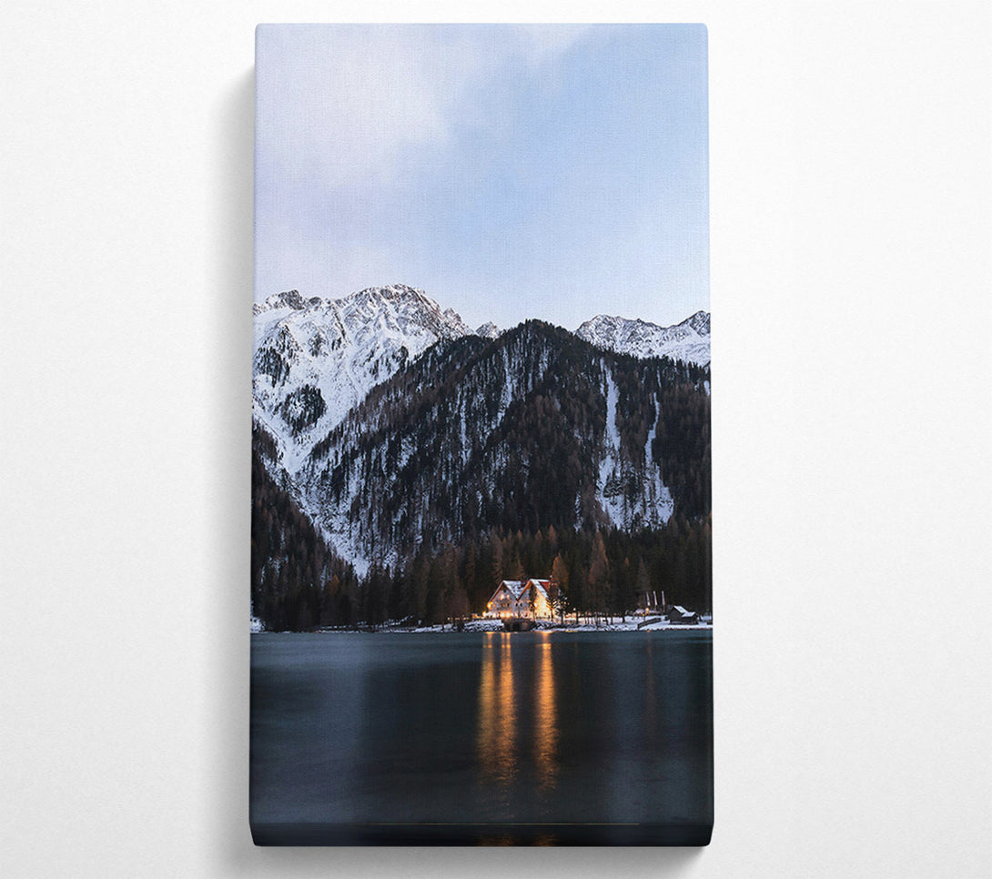  A Canvas Print of Golden Mountain Escape Canvas Art
