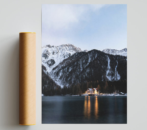 Golden Mountain Escape Giclee Print