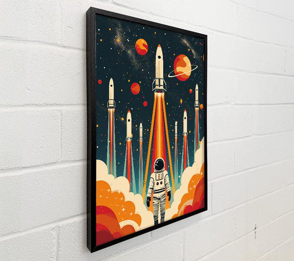 Orange Rocket Launch
