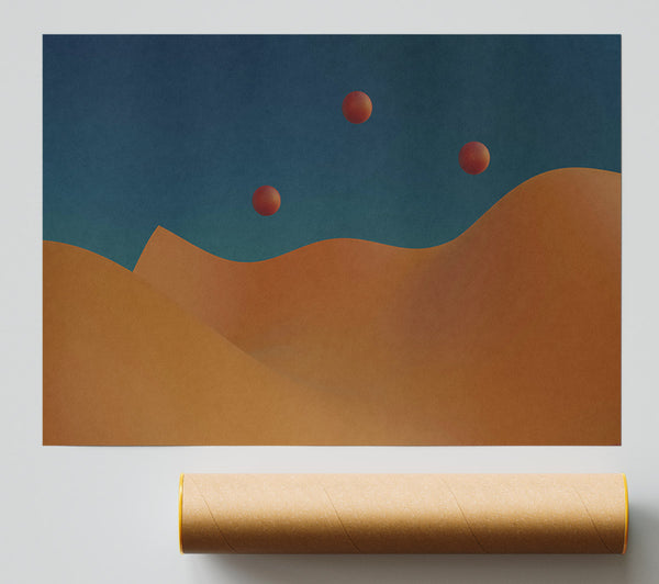 Orange Sand Dreamscapes Poster
