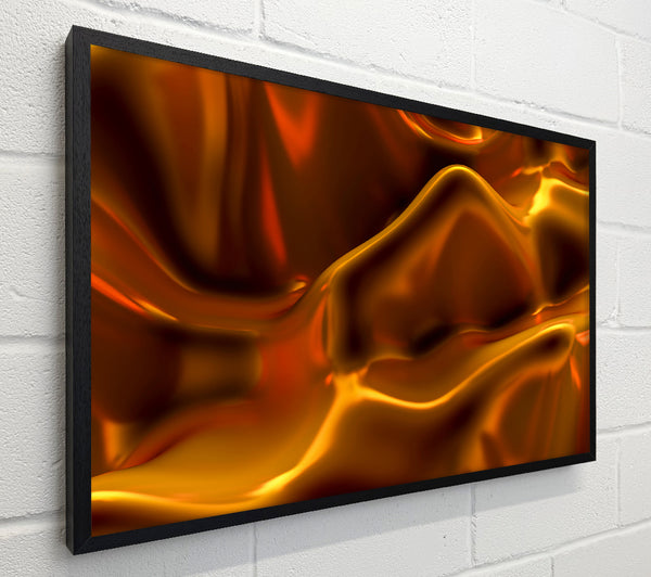 Golden Liquid Flowing
