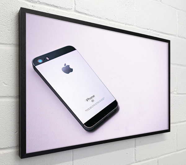 Silver Phone On White