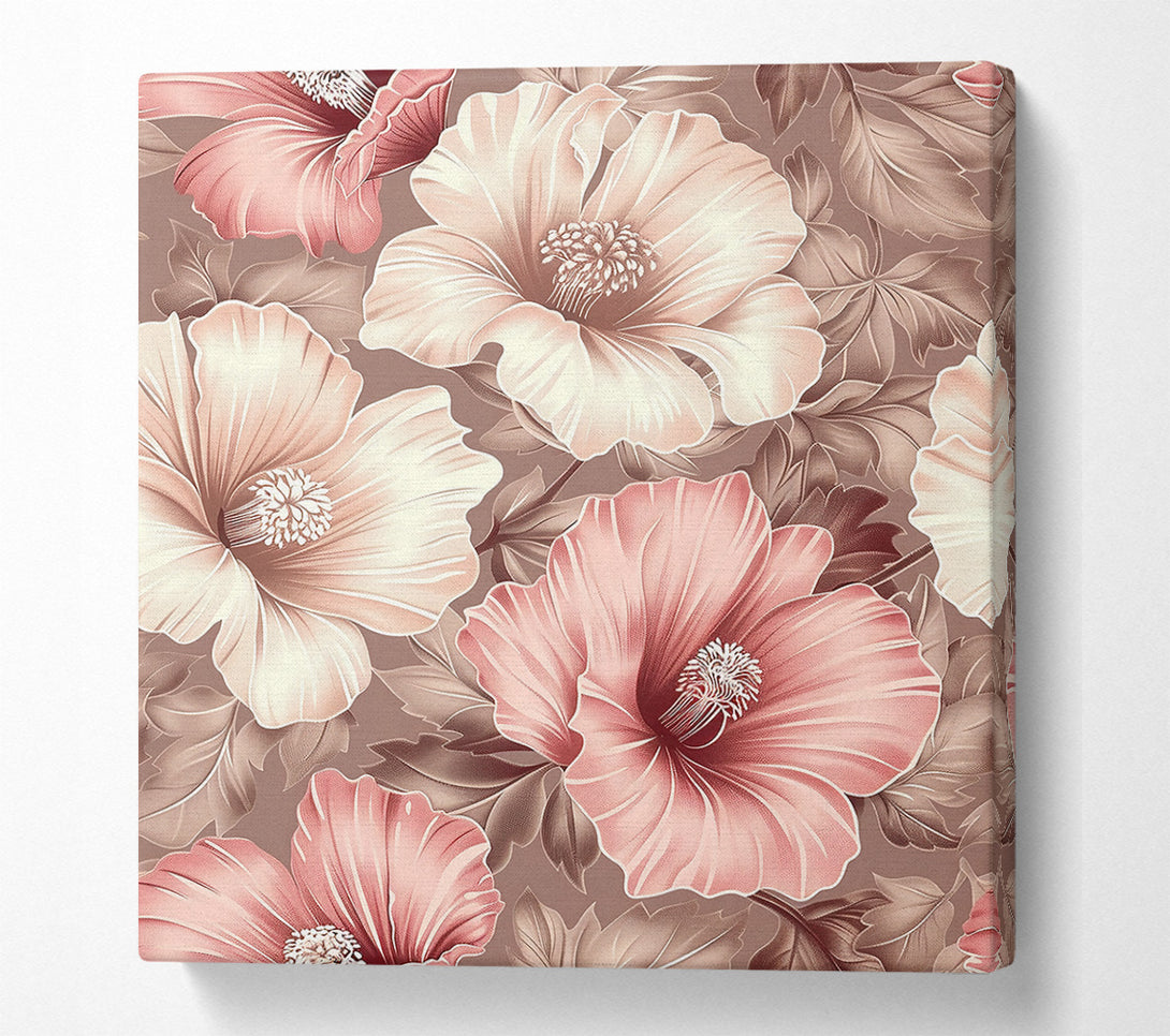  A Canvas Print of Pink Floral Bloom Canvas Art