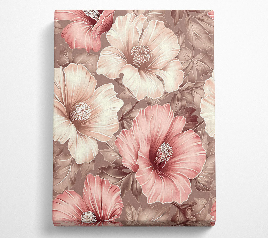  A Canvas Print of Pink Floral Bloom Canvas Art