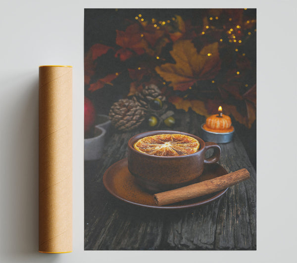Brown Autumn Spice Giclee Print