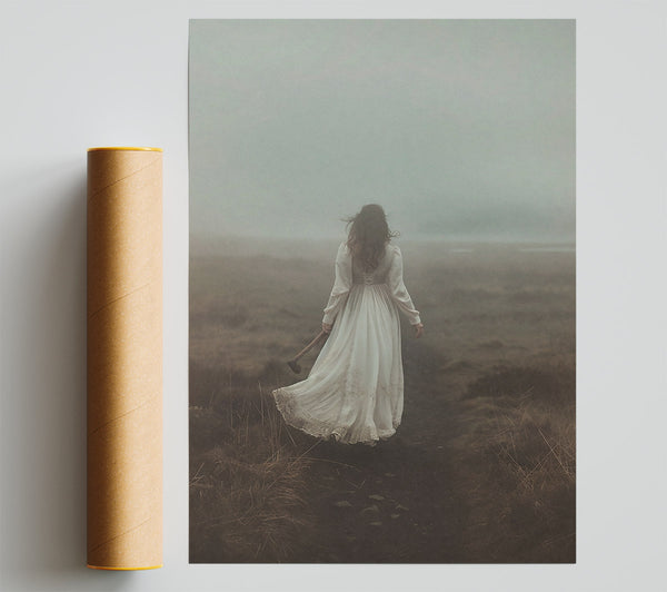 White Dress In Fog Giclee Print