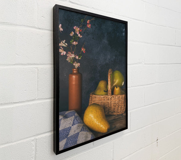 Golden Pears In Basket