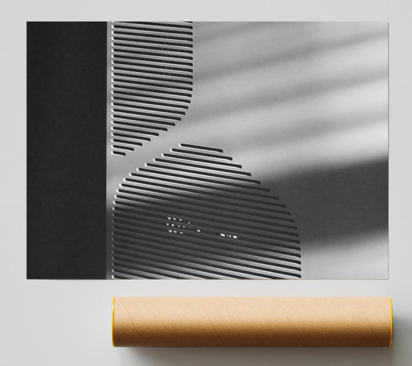 Silver Lines And Shadows Print
