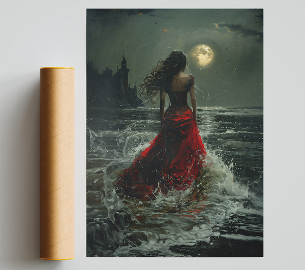 Crimson Tides Of Fate Print