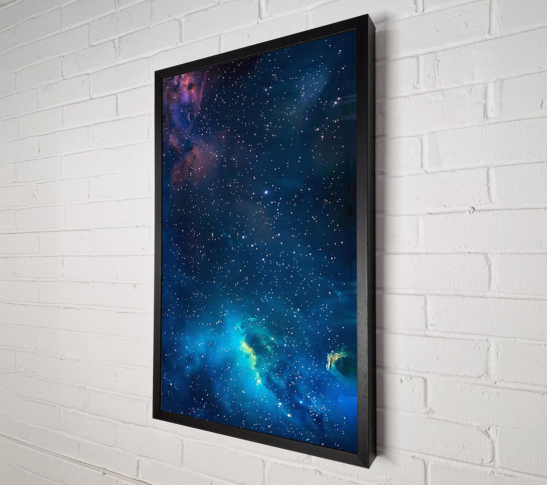  A Canvas Print of Blue Nebula Dreams Canvas Print