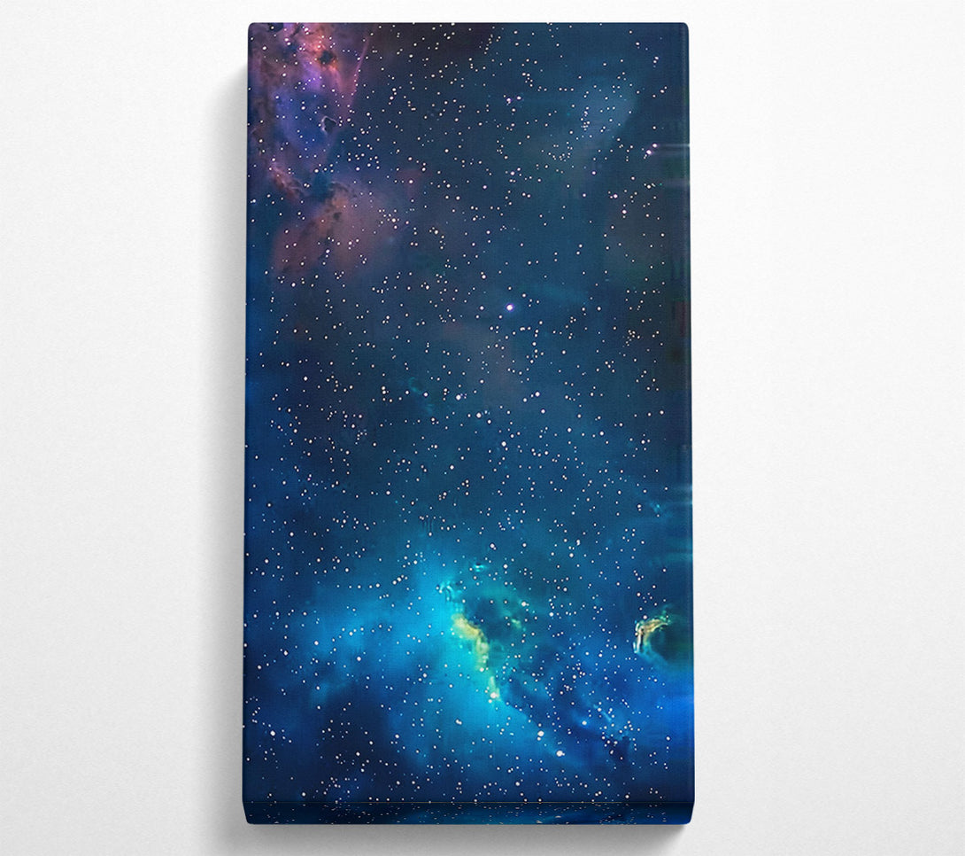  A Canvas Print of Blue Nebula Dreams Canvas Print