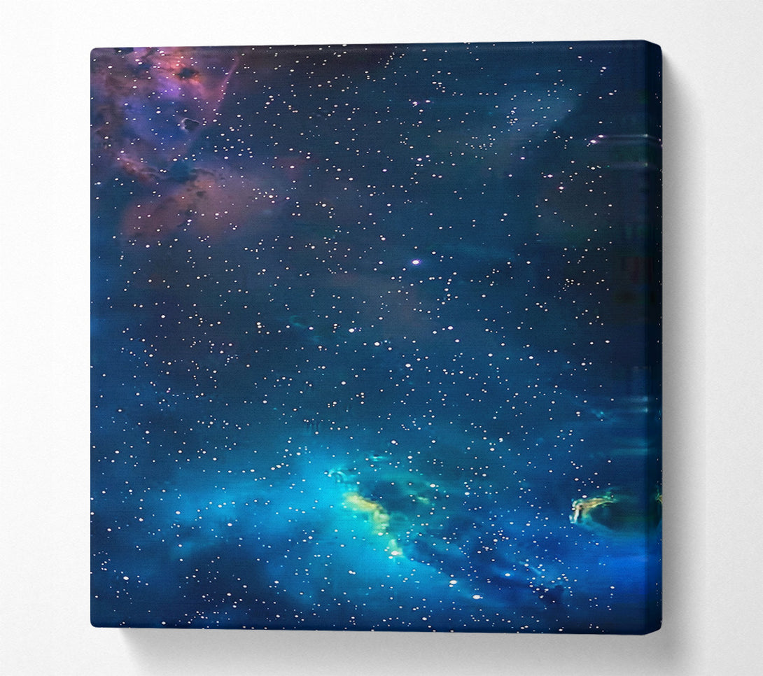  A Canvas Print of Blue Nebula Dreams Canvas Print
