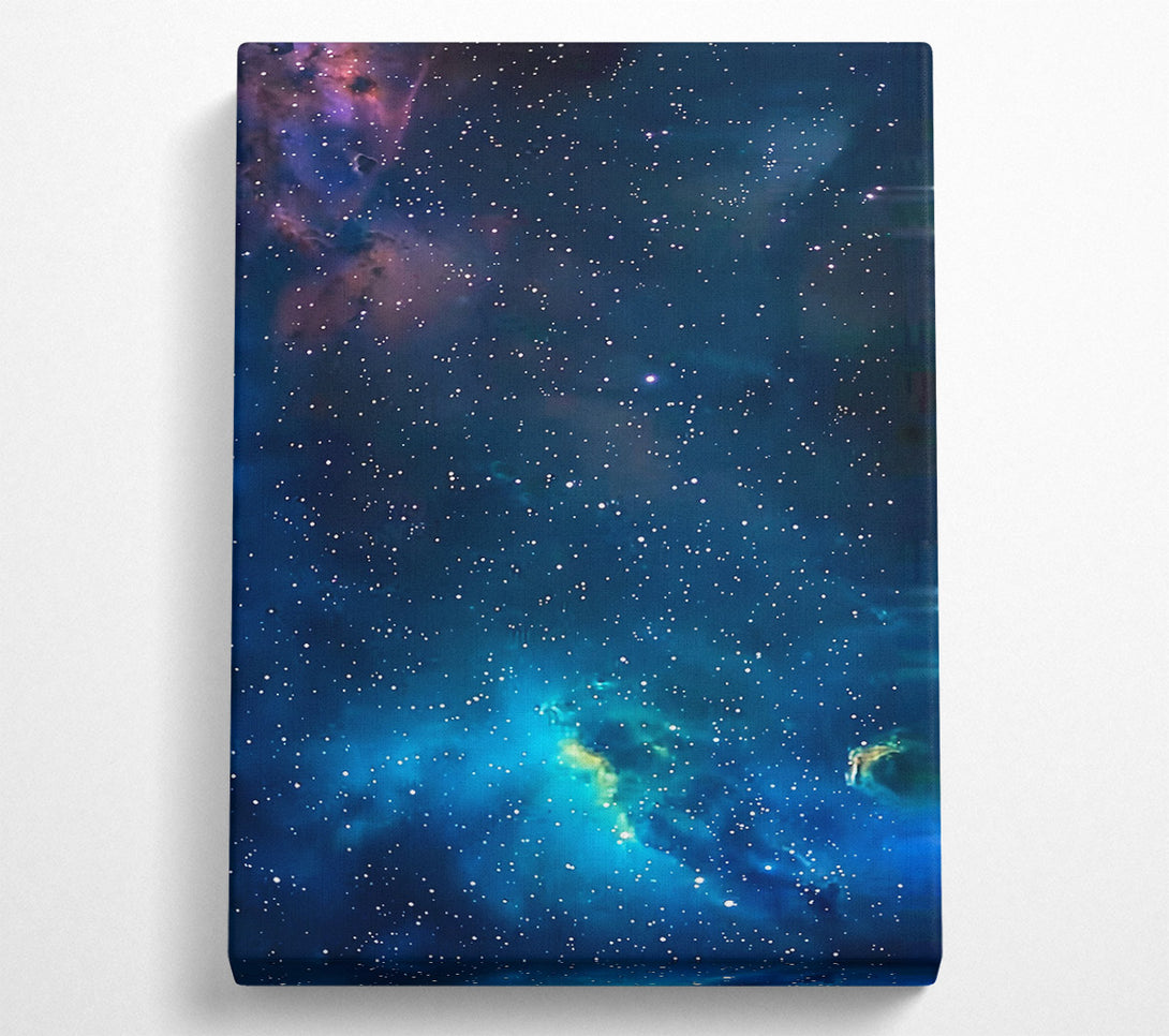  A Canvas Print of Blue Nebula Dreams Canvas Print