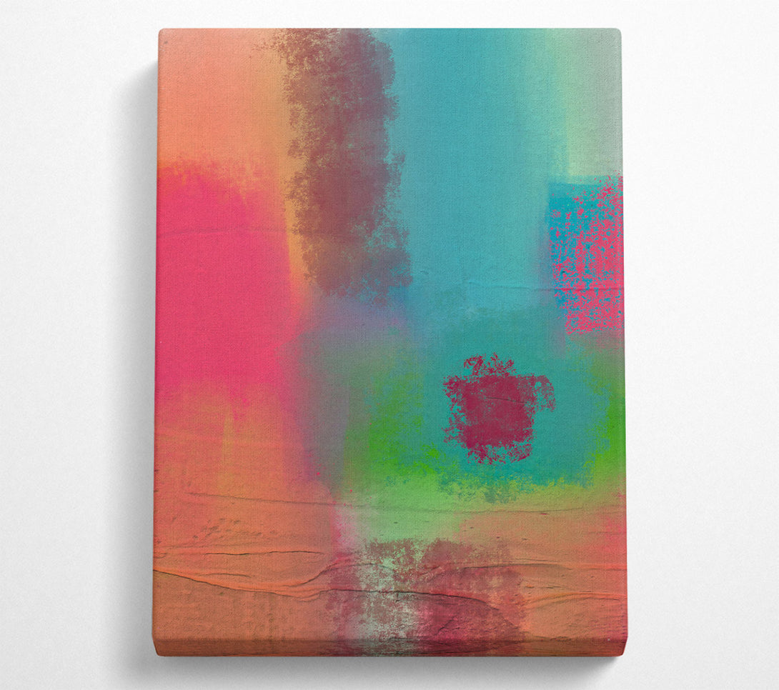  A Canvas Print of The Orange Abstract Canvas Wall Art