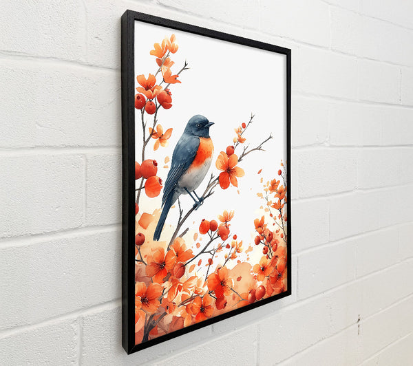 Orange Blossom And Bird