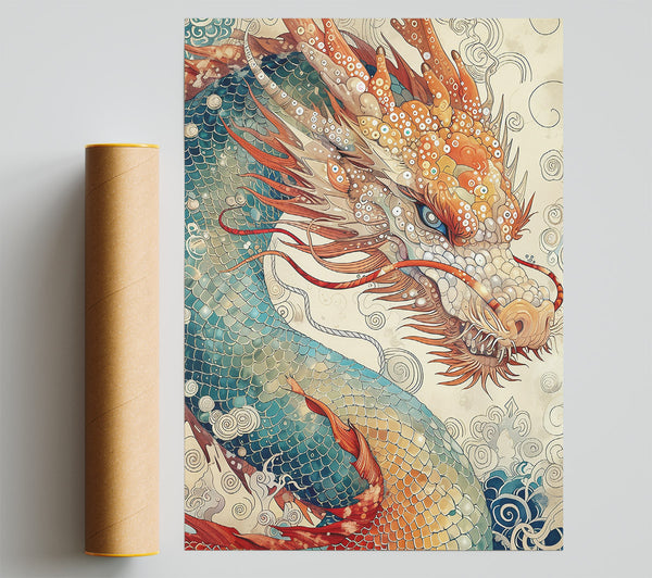 Azure Dragon'S Rise Giclee Print