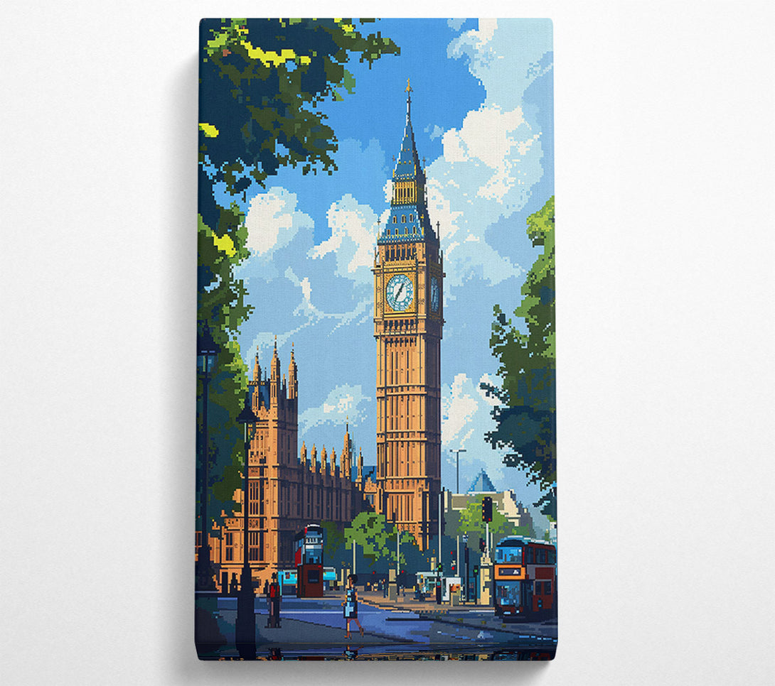  A Canvas Print of Big Ben On A Summers Day Canvas Print